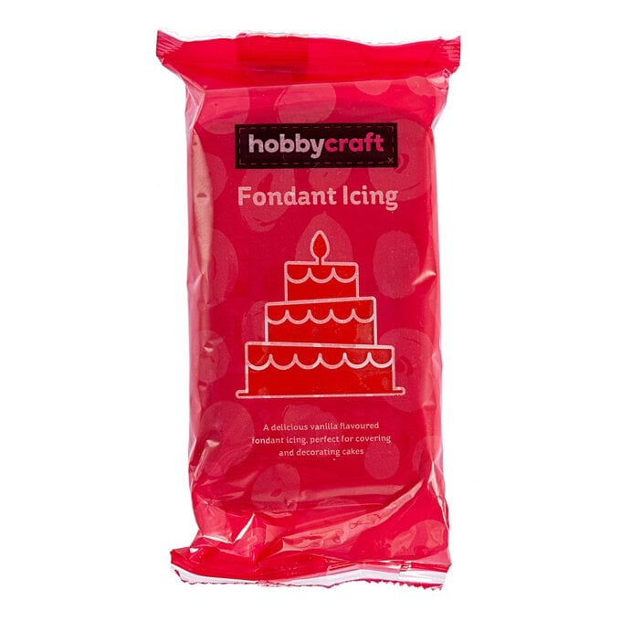 Red Fondant Icing 250g image number 1