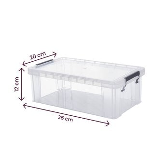 Whitefurze Allstore 5.8 Litre Clear Storage Box image number 4