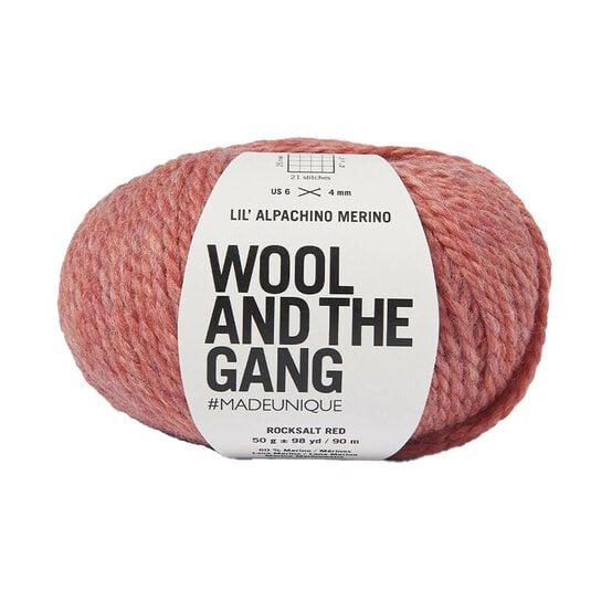Wool and the Gang Rocksalt Red Lil&rsquo; Alpachino Merino 50g  image number 1