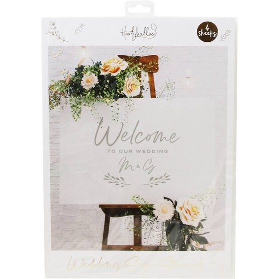 Wedding Sign Stencils 4 Pack image number 8