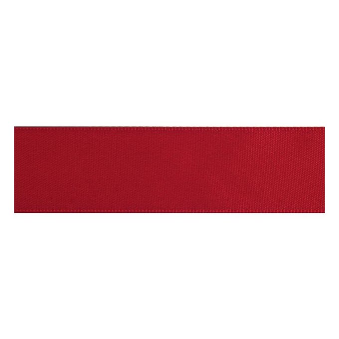 Red Double-Faced Satin Ribbon 18mm x 5m image number 1
