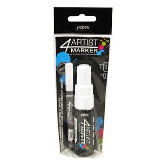 Pebeo 4Artist White Markers Duo Set 2 Pack
