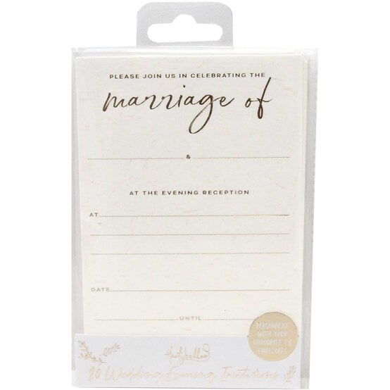 Gold Evening Invitations 20 Pack image number 3