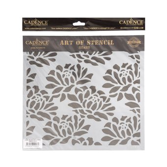 Cadence Waterlilies Home D&eacute;cor Stencil 25cm x 25cm 