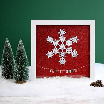 How to Make a Punched Snowflake Box Frame