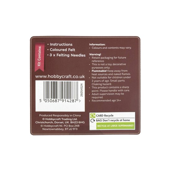 Fitness Hedgehog Felting Kit image number 4