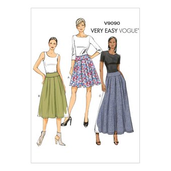 Vogue Women’s Skirt Sewing Pattern V9090 (14-22)