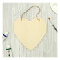 Hanging Wooden Heart Plaque 18cm image number 2