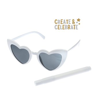 Create & Celebrate Heart Glasses with Pen
