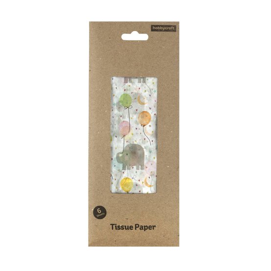 New Baby Printed Tissue Paper 50cm x 75cm 6 Pack image number 4