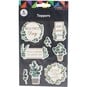 Green Vibes Chipboard Stickers 8 Pack image number 3