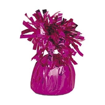 Unique Party Foil Balloon Weight Magenta