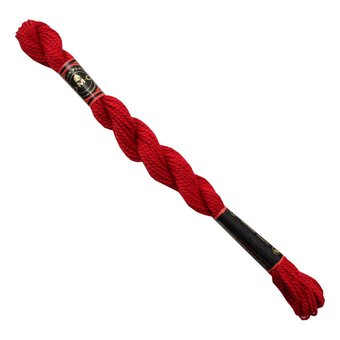 DMC Red Pearl Cotton Thread Size 3 15m (666)