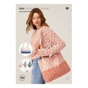 Rico Creative Cotton Aran Crochet Bag Digital Pattern 899
