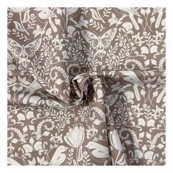 WI Garden Delight Dogwood Brown Cotton Fabric by the Metre