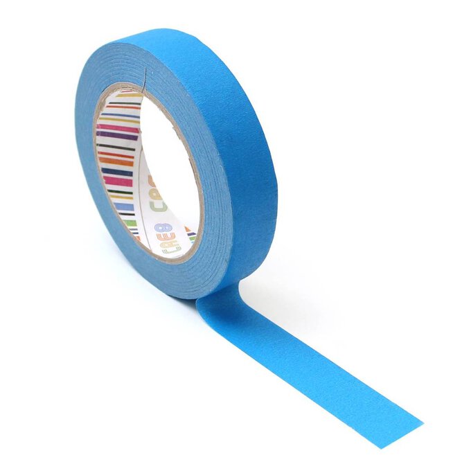 Blue Solid Masking Tape 24mm x 50m image number 1