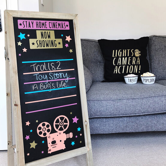 Cricut: How to Make a Movie Night Blackboard image number 1