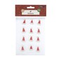 Santa Hat Stickers 12 Pack  image number 4