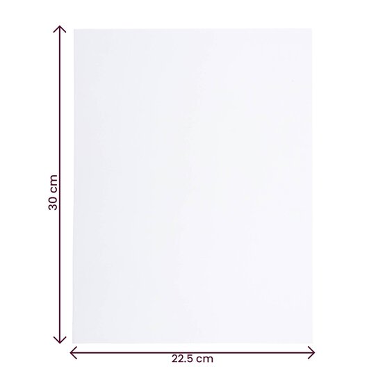 White EVA Foam Sheet 22.5cm x 30cm image number 4