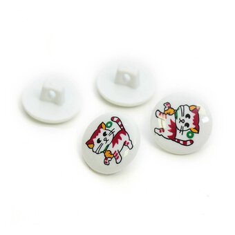 Hemline Assorted Novelty Children's Button 4 Pack