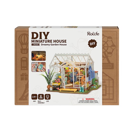Rolife Dreamy Garden House Miniature House Kit image number 1
