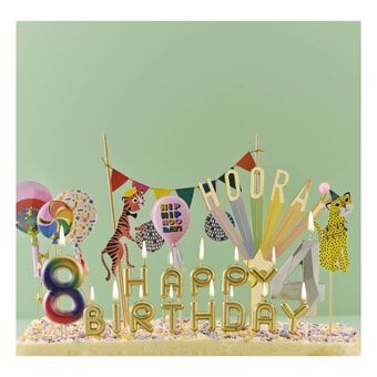 Whisk Gold Happy Birthday Candles 13 Pack image number 7
