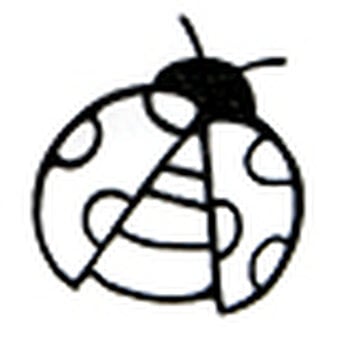 Ladybug Wooden Stamp 3.8cm x 3.8cm