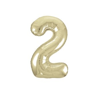 Giant Gold Foil Balloon Number 2