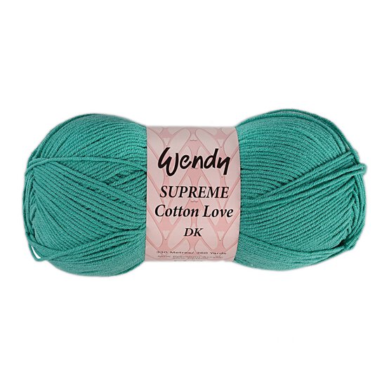 Wendy Jade Supreme Cotton Love DK Yarn 100g image number 1