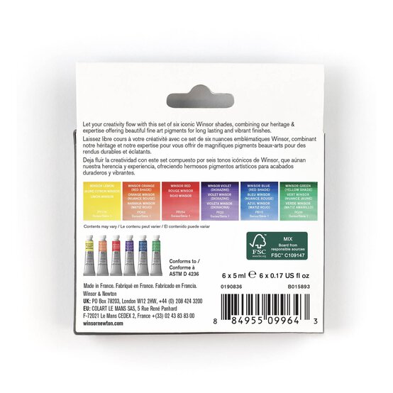 Winsor & Newton Professional Watercolour Winsor Set 5ml 6 Pack image number 6