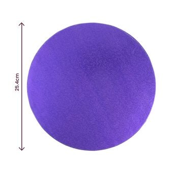 Purple Round Cake Drum 10 Inches image number 3