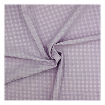 Lilac Waffle Fabric by the Metre