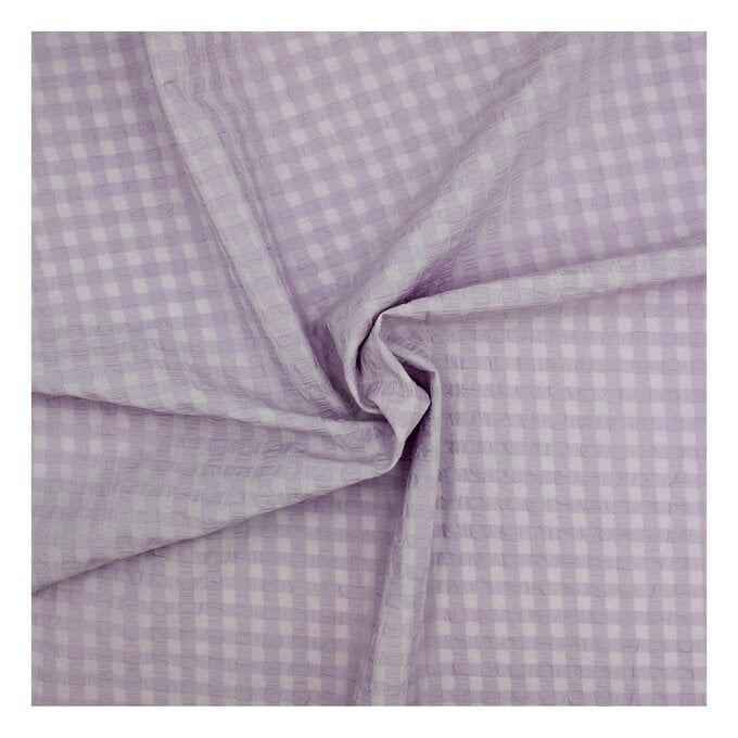 Lilac Waffle Fabric by the Metre image number 1