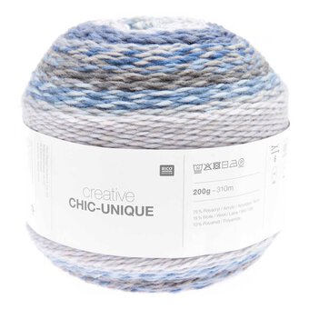 Rico Creative Blue Chic-Unique Yarn 200g