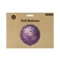 Large Purple Marble Foil Balloon image number 3