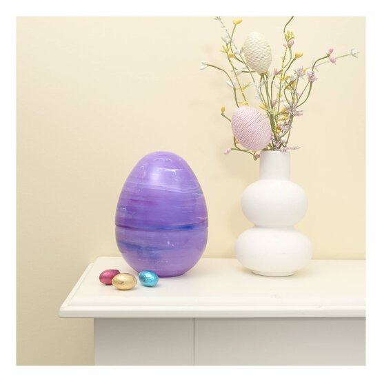 Purple Marble Fillable Egg 15cm image number 2