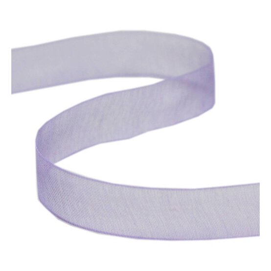 Lilac Organdie Ribbon 12mm x 6m image number 1