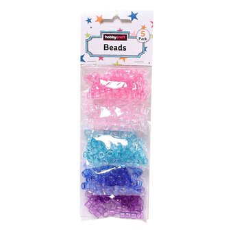 Clear Frozen Beads 5 Pack image number 2