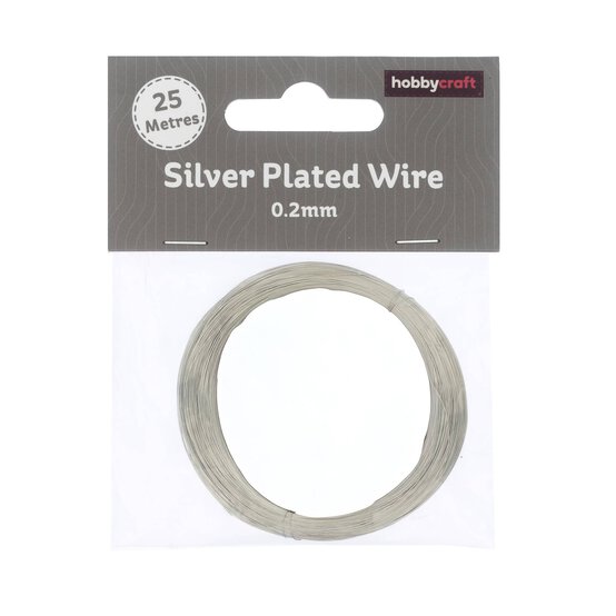 Silver Plated Wire 0.2mm 25 m image number 1