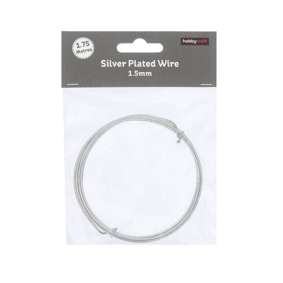 Silver Plated Wire 1.5mm 1.75 m image number 1