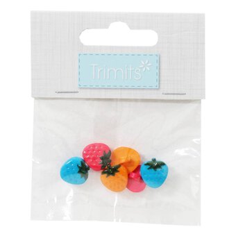 Trimits Berry Craft Buttons 6 Pieces