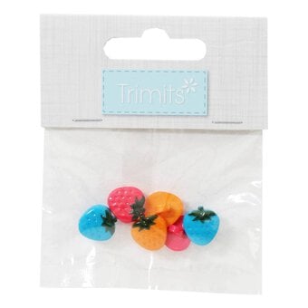 Trimits Berry Craft Buttons 6 Pieces image number 2