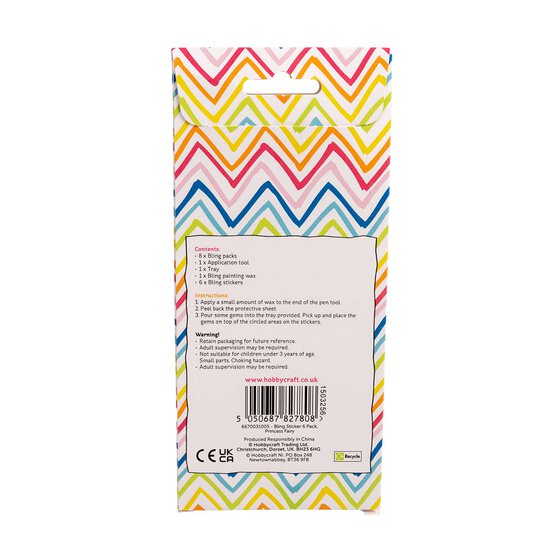 Princess Fairy Bling Stickers 6 Pack image number 4