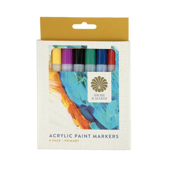 Shore & Marsh Primary Paint Markers 8 Pack image number 5