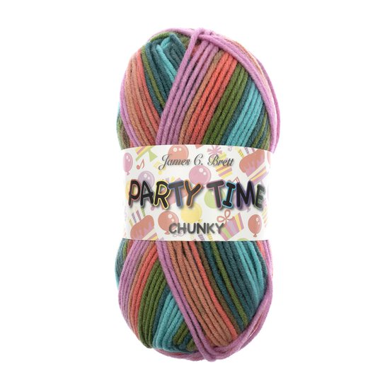 James C Brett Coral Reef Party Time Chunky Yarn 100g image number 1