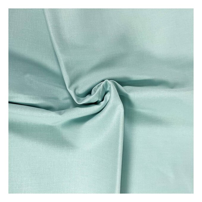 Seafoam Organic Premium Cotton Fabric by the Metre image number 1