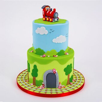 How to Decorate a Train Cake