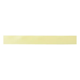 Trimits Light Yellow Double-Faced Satin Ribbon by the Metre 25mm