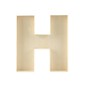Wooden Fillable Letter H 22cm image number 4