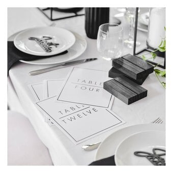 Ginger Ray Black and White Table Numbers 12 Pack  image number 4
